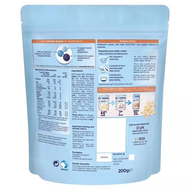 Aptamil Multigrain Breakfast Cereal 200g 7 Month+ - gallery image 6