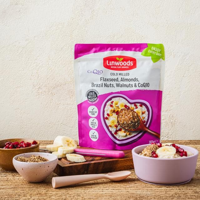 Linwoods Milled Flaxseed, Walnuts, Brazil Nuts, Almonds & Q10 360g - gallery image 2