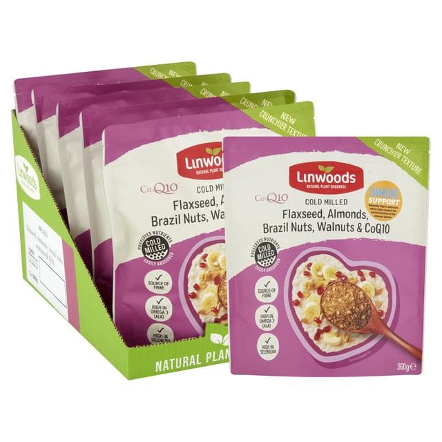 Linwoods Milled Flaxseed, Walnuts, Brazil Nuts, Almonds & Q10 360g - gallery image 4