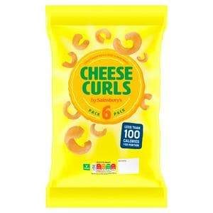 Sainsbury's Cheesy Curls 6x16g