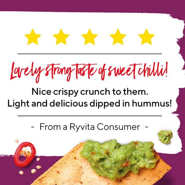 Ryvita Thins Sweet Chilli Flatbread Crackers 125g - gallery image 5