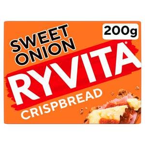 Ryvita Crispbread Sweet Onion Crackers 200g