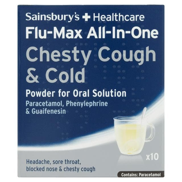 Sainsbury's All In One Cough & Cold Sachets x10 - gallery image 1