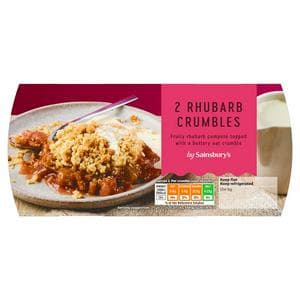 Sainsbury's Rhubarb Crumble 2x120g