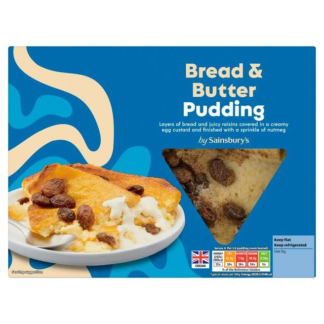 Sainsbury's Bread & Butter Pudding Dessert 515g - gallery image 1