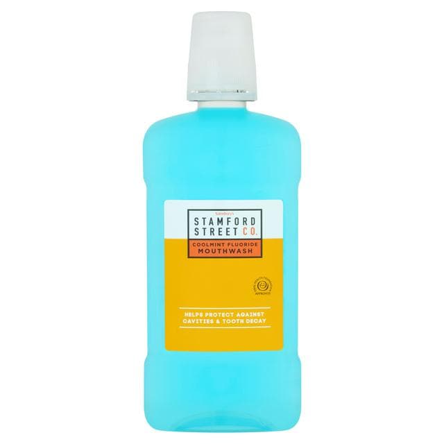 Stamford Street Co. Coolmint Fluoride Mouthwash 500ml - gallery image 1