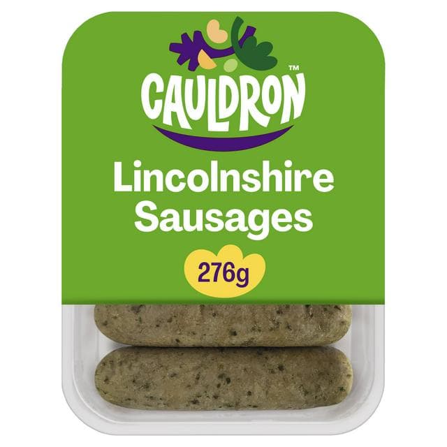 Cauldron Lincolnshire Vegetarian Sausages x6 276g - gallery image 1