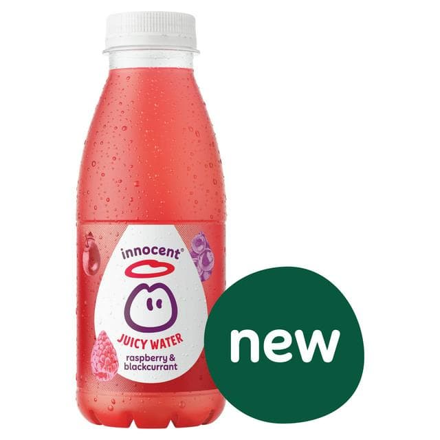 innocent Juicy Water Raspberry & Blackcurrant 420ml - gallery image 1