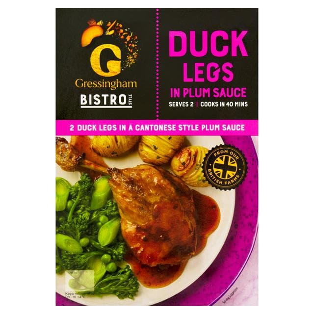 Gressingham Duck Legs with Plum Sauce 400g (Serves 2) - gallery image 1