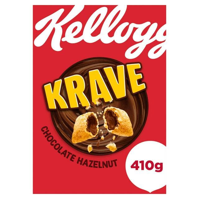 Kellogg's Krave Chocolate Hazelnut Cereal 410g - gallery image 1