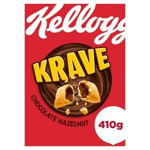 Kellogg's Krave Chocolate Hazelnut Cereal 410g