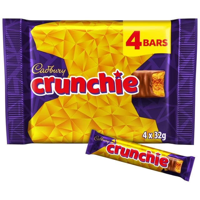 Cadbury Crunchie 4 x 32g Multipack Chocolate Bar - gallery image 1