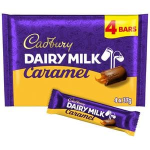 Cadbury Dairy Milk 4 x Caramel Multipack Chocolate Bar 148g