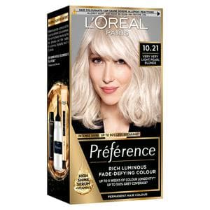 L'Oreal Paris Preference Permanent Hair Dye Stockholm Verry Very Light Pearl Blonde 10.21