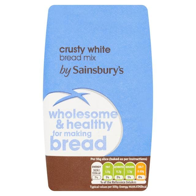 Sainsbury's Crusty White Bread Mix 500g - gallery image 1