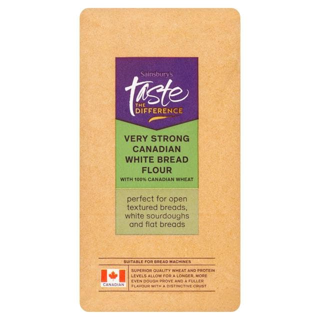Sainsbury's Very Strong Canadian Bread Flour, Taste the Difference 1kg - gallery image 1