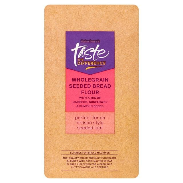 Sainsbury's Wholegrain Seeded Flour, Taste the Difference 1kg - gallery image 1