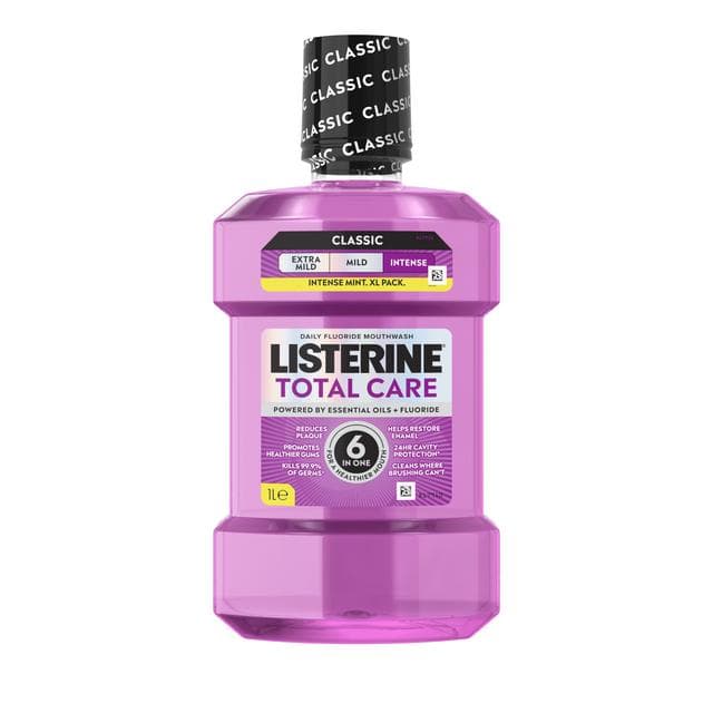 Listerine Total Care 10 in 1 Benefit Clean Mint Mouthwash 1L - gallery image 2