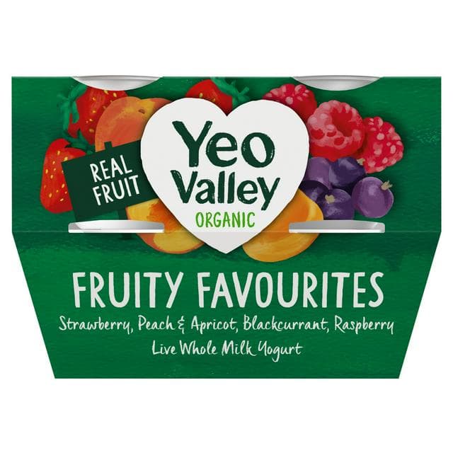 Yeo Valley Organic Fruity Favourites 4x110g - gallery image 1