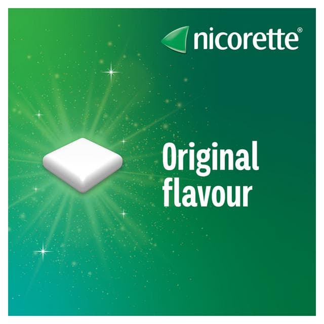Nicorette Gum Pieces Original Flavour Quit Smoking Aid x105 4mg - gallery image 3