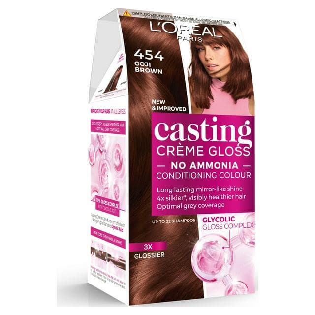 L'Oreal Paris Casting Creme Gloss Semi Permanent Hair Dye Chocolate Brownie Brown 454 - gallery image 1