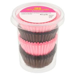 Sainsbury's Petit Four Paper Cases x100
