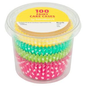 Sainsbury's 100 Polka Dot Cake Cases