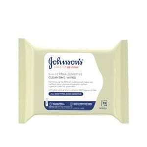 Johnson's Face Care MakeUp Be Gone Extra-Sensitive Wipes 25 Wipes