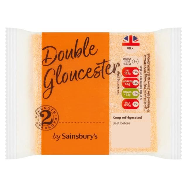 Sainsbury's Double Gloucester Cheese 250g - gallery image 1