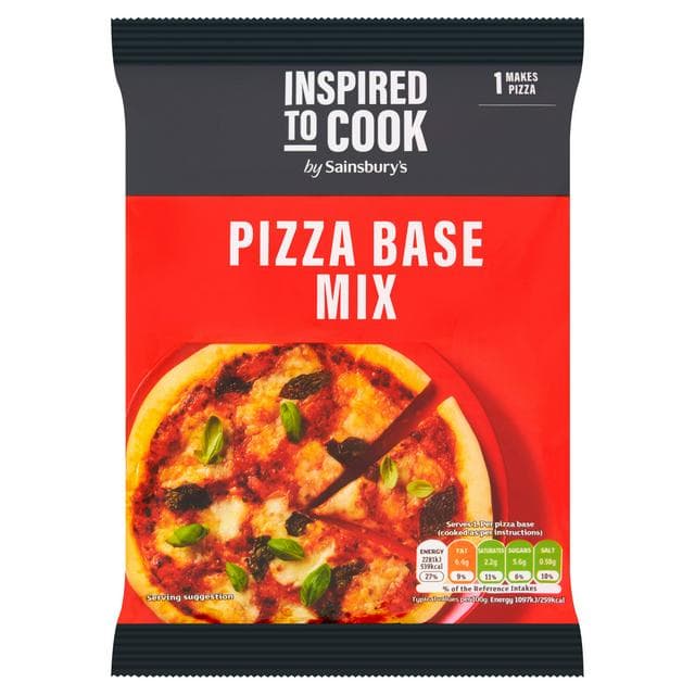 Sainsbury's Pizza Base Mix, Inspired to Cook 145g - gallery image 1
