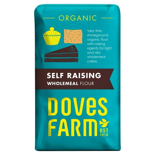 Doves Farm Organic Self Raising Wholemeal Flour 1kg - gallery image 1