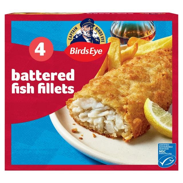 Birds Eye Battered Fish Fillets x4 400g - gallery image 1