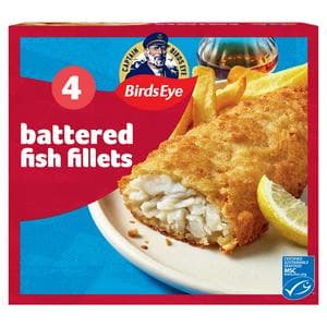 Birds Eye Battered Fish Fillets x4 400g