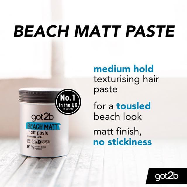 Got2b 100ml Texture Hair Paste Beach Matt - gallery image 2