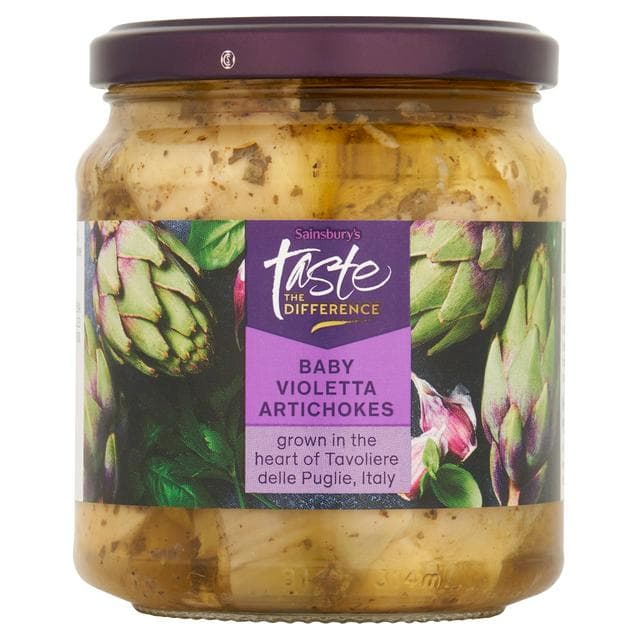 Sainsbury's Italian Baby Violetta Artichokes, Taste the Difference 280g - gallery image 1
