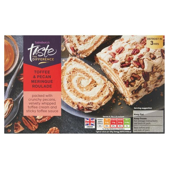 Sainsbury's Toffee & Pecan Roulade Dessert, Taste the Difference 420g (serves 6) - gallery image 1