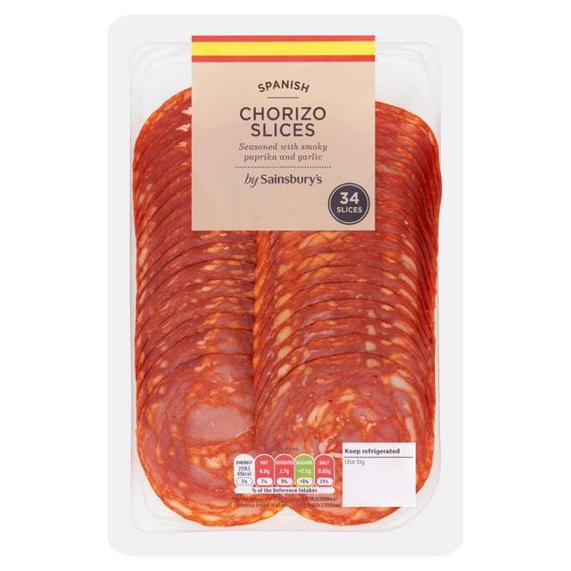 Sainsbury's Spanish Chorizo Slices x34 170g - gallery image 1