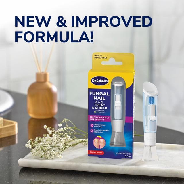 Dr. Scholl's 3.8ml Fungal Nail 2 in 1 Treat & Shield - gallery image 2
