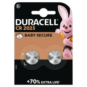Duracell Specialty 2025 Lithium Coin Battery 3V (DL2025 / CR2025), pack of 2