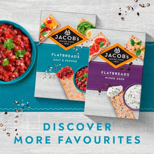 Jacob's Flatbread Salt & Pepper Crackers 150g - gallery image 4