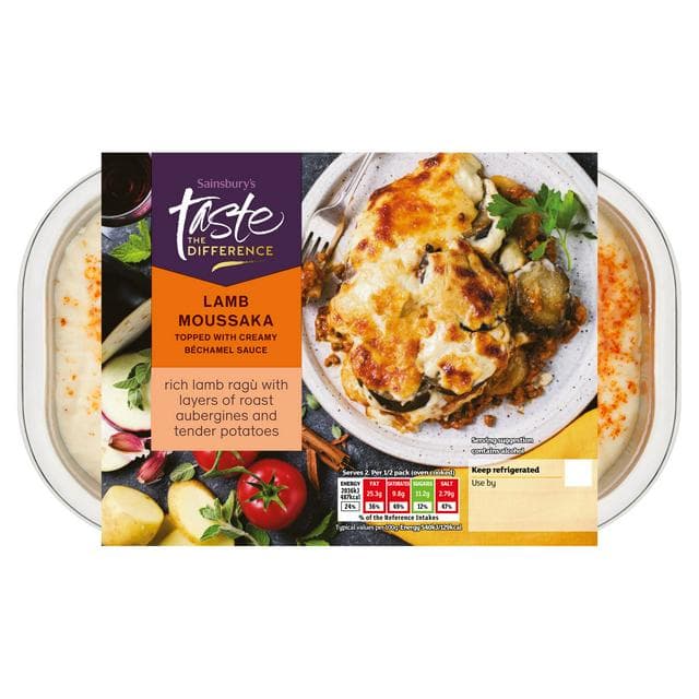 Sainsbury's Lamb Moussaka, Taste the Difference 800g (Serves 2) - gallery image 1