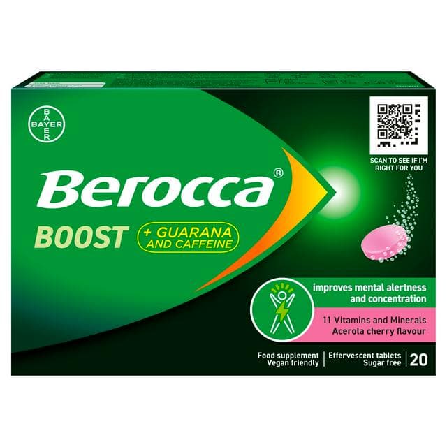 Berocca Boost Energy Vitamin Tablets x20 - gallery image 1