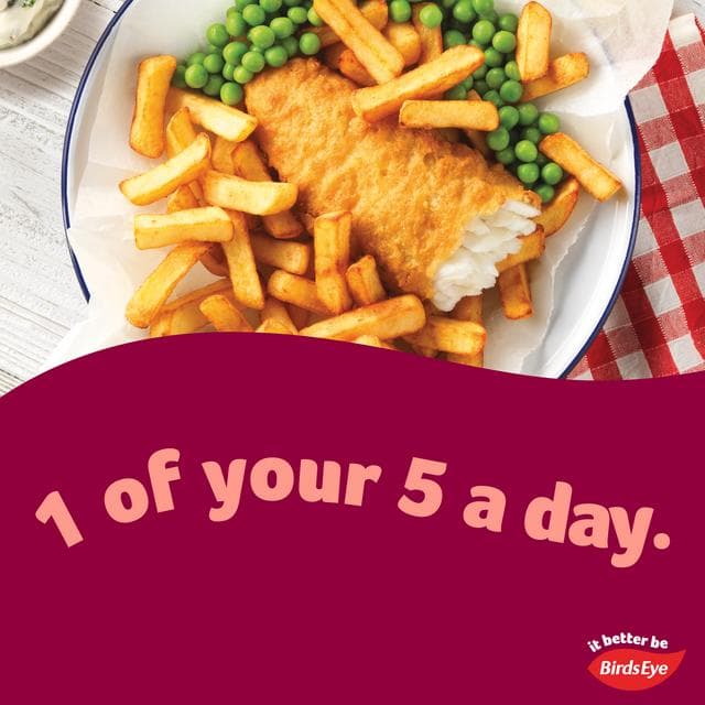 Birds Eye Battered Cod Chips & Peas 395g - gallery image 3