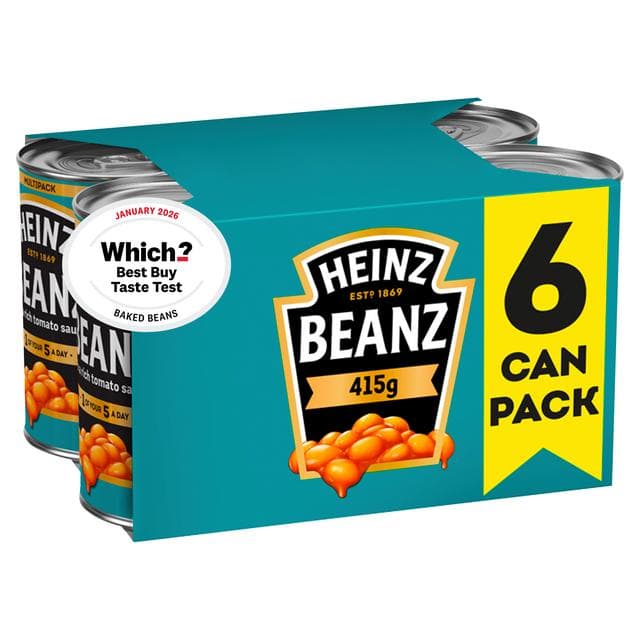 Heinz Baked Beans in a Rich Tomato Sauce 6 x 415g - gallery image 5