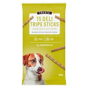 Sainsbury's Dog Treats, Deli Tripe Sticks x15