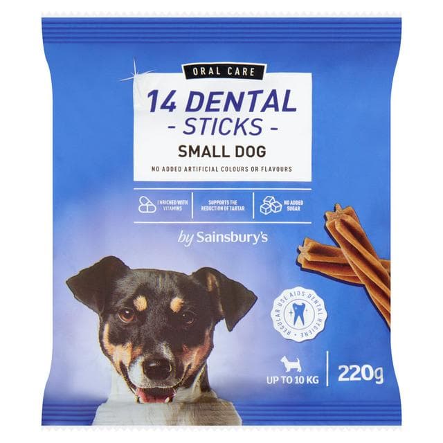 Sainsbury's Dental Sticks for Small Dogs x14 220g - gallery image 1