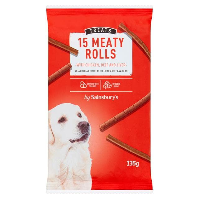 Sainsbury's Dog Treats, Meaty Rolls x15 - gallery image 1