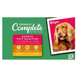 Sainsbury's Adult Complete Nutrition Wet Dog Food 12 x 150g