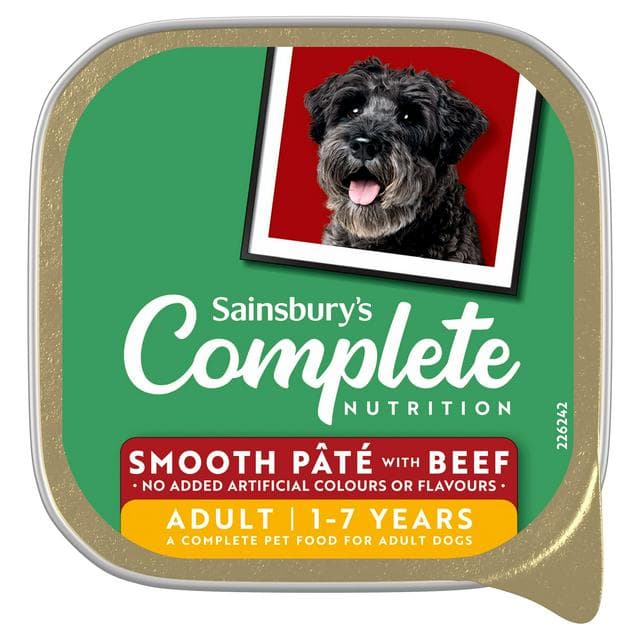 Sainsbury's Farmhouse Kitchen Adult Dog Food Smooth Pate With Beef 300g - gallery image 1