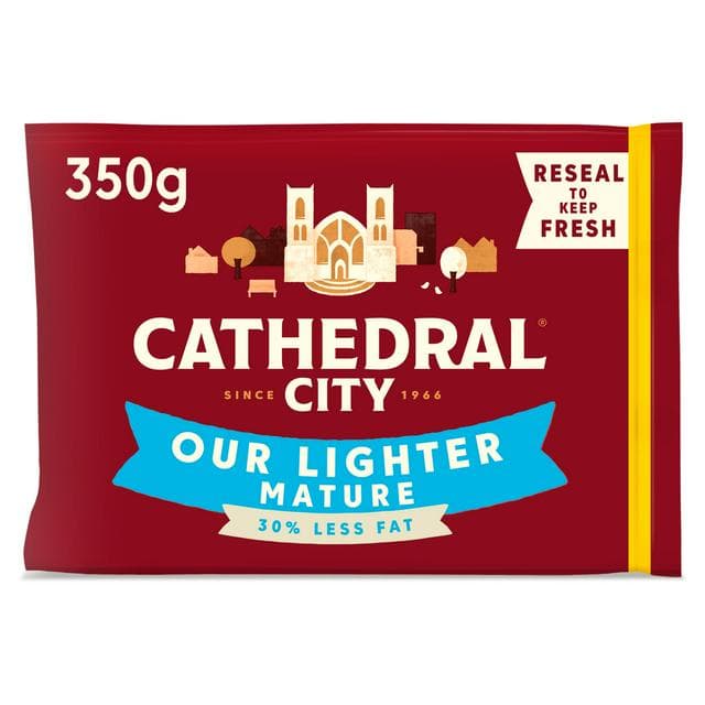 Cathedral City Lighter Mature Cheddar Cheese 350g - gallery image 1